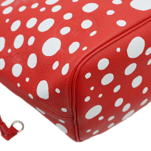 LOUIS VUITTON x Yayoi Kusama Neverfull MM  Infinity Dots Empreinte Leather Tote Bag Red