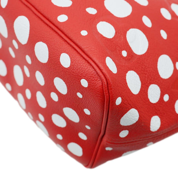 LOUIS VUITTON x Yayoi Kusama Neverfull MM  Infinity Dots Empreinte Leather Tote Bag Red
