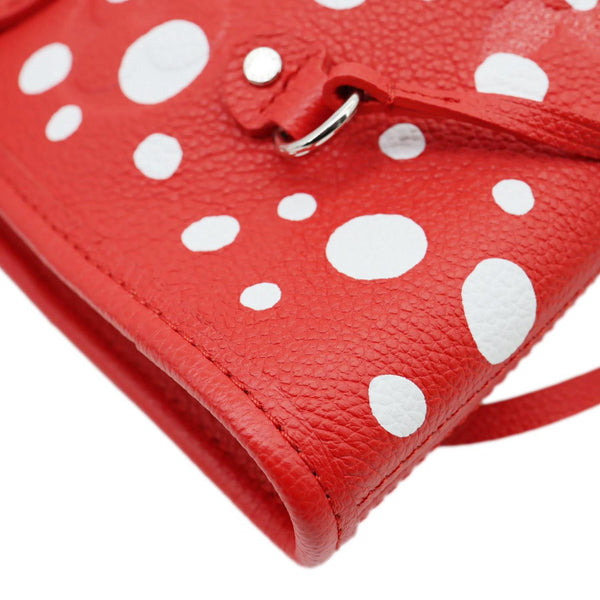 LOUIS VUITTON x Yayoi Kusama Neverfull MM  Infinity Dots Empreinte Leather Tote Bag Red