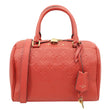 LOUIS VUITTON Speedy 25 Bandouliere Monogram Empreinte Leather Crossbody Bag Red