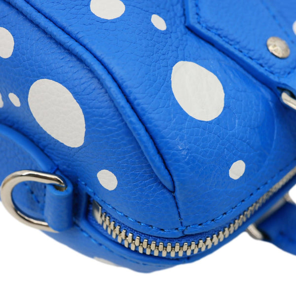 LOUIS VUITTON x Yayoi Kusama Speedy 20 Bandouliere Empreinte Infinity Dots Crossbody Bag Blue