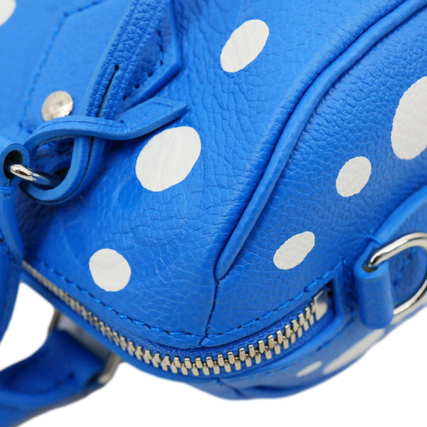 LOUIS VUITTON x Yayoi Kusama Speedy 20 Bandouliere Empreinte Infinity Dots Crossbody Bag Blue