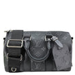 LOUIS VUITTON Keepall 25 Bandouliere Monogram Eclipse Reverse Canvas Crossbody Bag Black