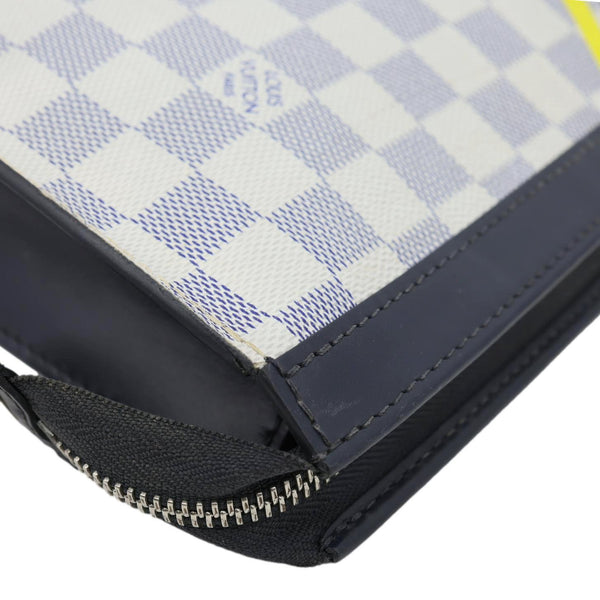LOUIS VUITTON Voyage MM America's Cup Latitude Damier Azur Pouch White