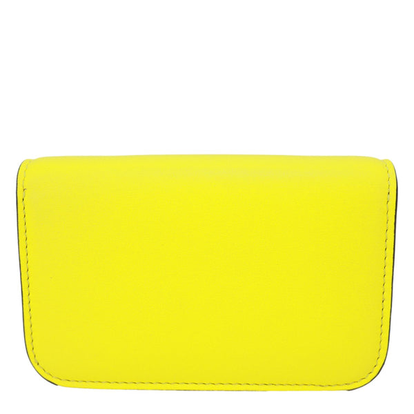 VALENTINO Garavani Loco V Logo Calfskin Leather Shoulder Bag Yellow