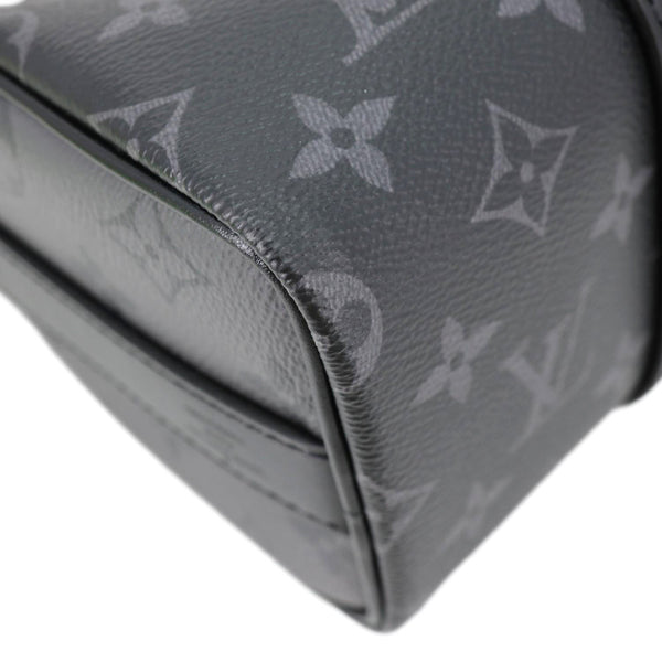 LOUIS VUITTON Keepall 25 Bandouliere Monogram Eclipse Reverse Canvas Crossbody Bag Black