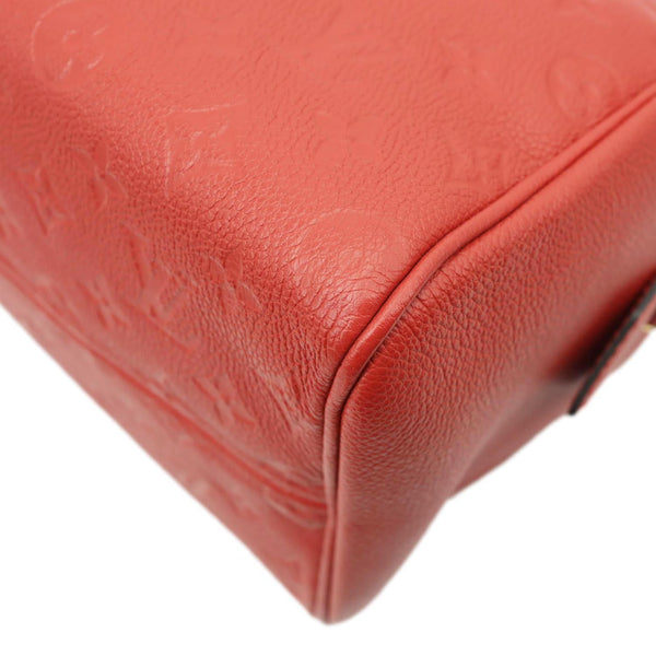 LOUIS VUITTON Speedy 25 Bandouliere Monogram Empreinte Leather Crossbody Bag Red