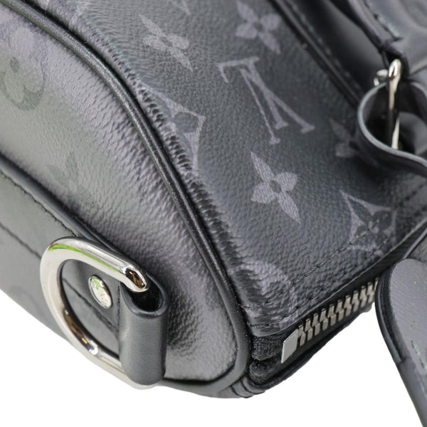 LOUIS VUITTON Keepall 25 Bandouliere Monogram Eclipse Reverse Canvas Crossbody Bag Black