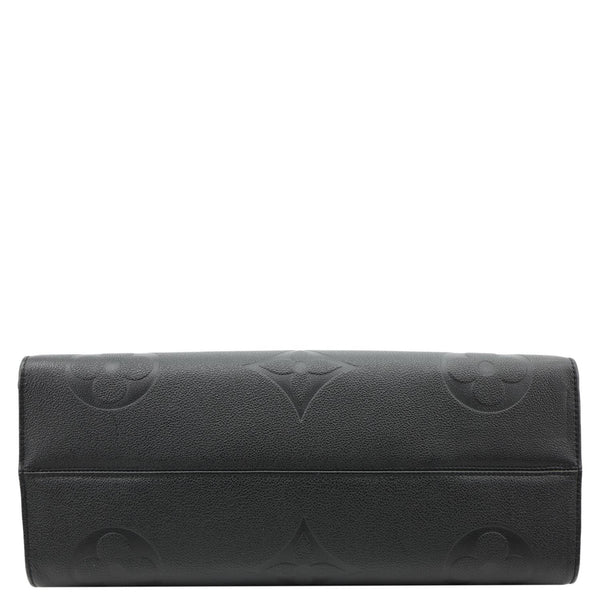 LOUIS VUITTON Onthego GM Giant Monogram Empreinte Shoulder Bag Black