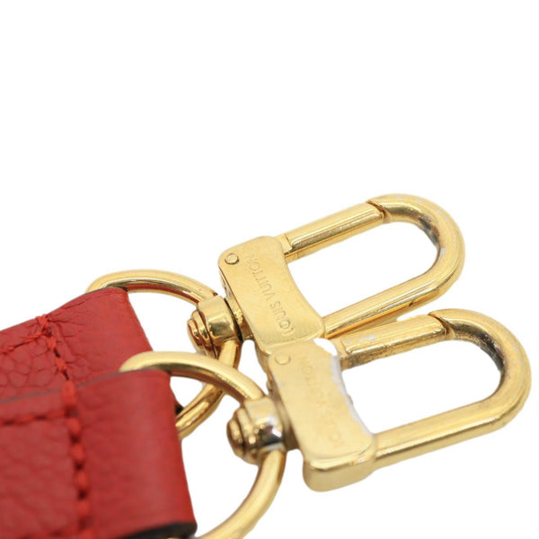 LOUIS VUITTON Speedy 25 Bandouliere Monogram Empreinte Leather Crossbody Bag Red