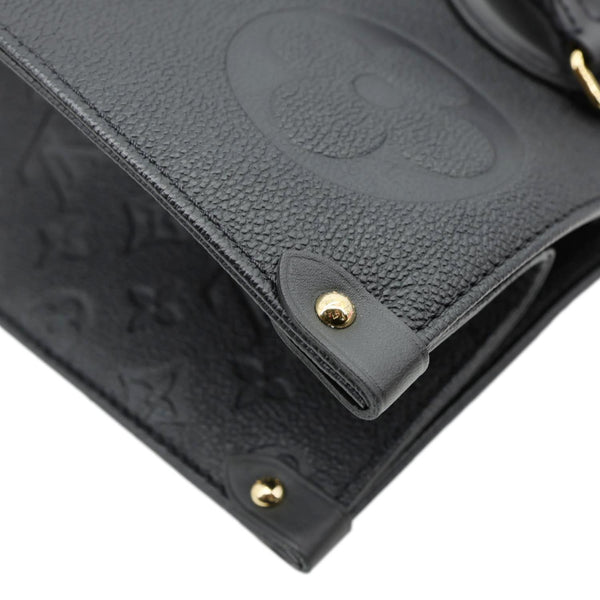 LOUIS VUITTON Onthego GM Giant Monogram Empreinte Shoulder Bag Black