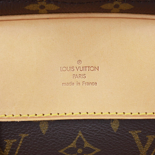 LOUIS VUITTON Alize 24 Heures Soft Monogram Canvas Travel Bag Brown