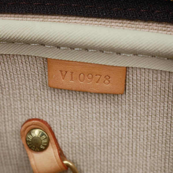 LOUIS VUITTON Alize 24 Heures Soft Monogram Canvas Travel Bag Brown