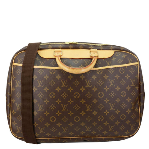 LOUIS VUITTON Alize 24 Heures Soft Monogram Canvas Travel Bag Brown