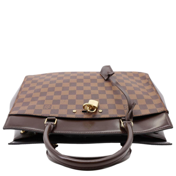 LOUIS VUITTON Rivoli MM Damier Ebene Shoulder Bag Brown