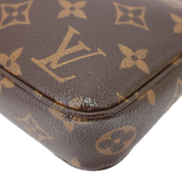 LOUIS VUITTON Pochette Accessoires Monogram Canvas Pouch Brown