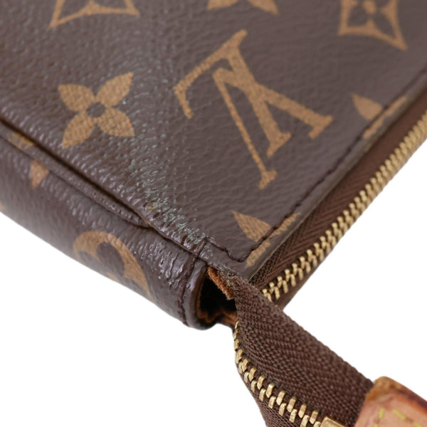 LOUIS VUITTON Pochette Accessoires Monogram Canvas Pouch Brown