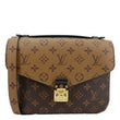LOUIS VUITTON Metis Pochette Reverse Monogram Canvas Crossbody Bag Brown