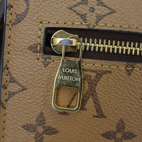LOUIS VUITTON Metis Pochette Reverse Monogram Canvas Crossbody Bag Brown