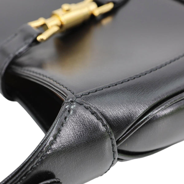 GUCCI Jackie Mini 1961 Leather Shoulder Bag Black 637091