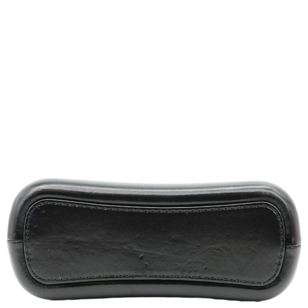 CHANEL Gabrielle Small Quilted Aged Lambskin Leather Crossbody Bag Black