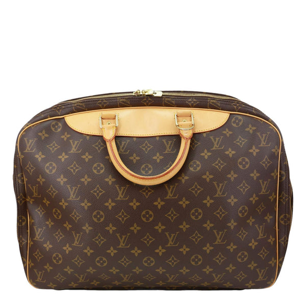 LOUIS VUITTON Alize 24 Heures Soft Monogram Canvas Travel Bag Brown