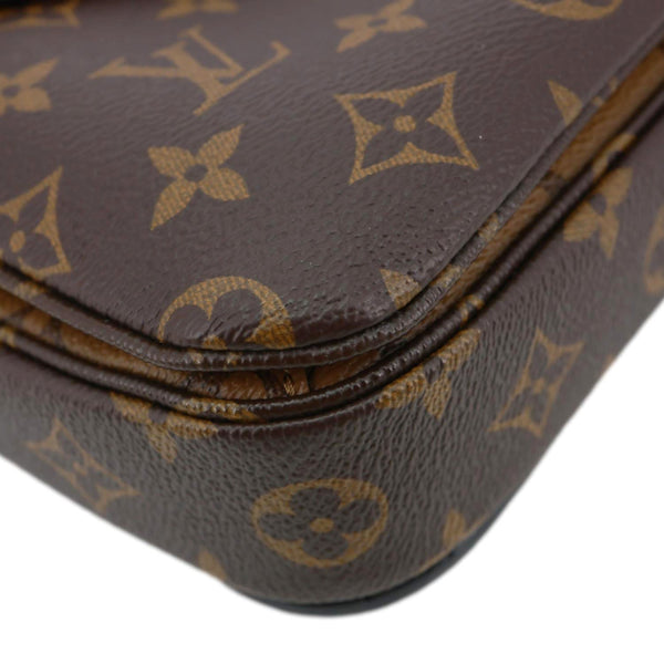 LOUIS VUITTON Metis Pochette Reverse Monogram Canvas Crossbody Bag Brown