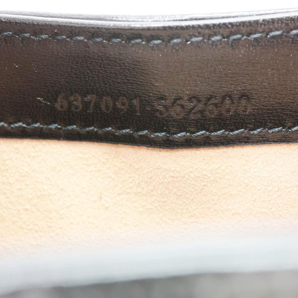 GUCCI Jackie Mini 1961 Leather Shoulder Bag Black 637091