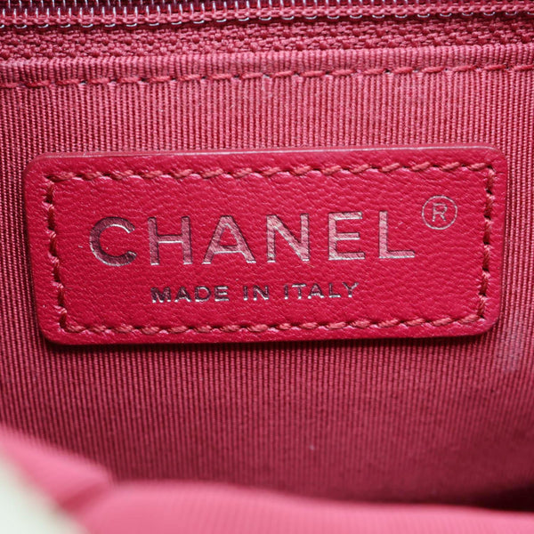 CHANEL Gabrielle Small Quilted Aged Lambskin Leather Crossbody Bag Black