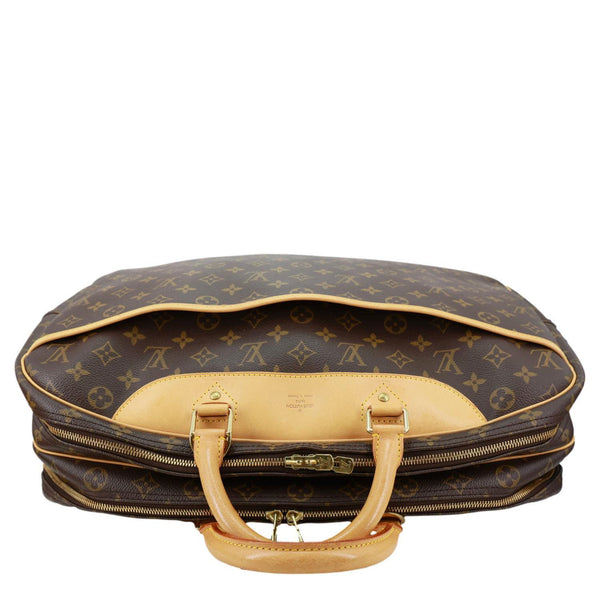 LOUIS VUITTON Alize 24 Heures Soft Monogram Canvas Travel Bag Brown