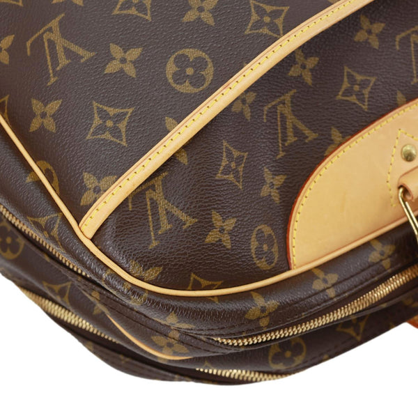 LOUIS VUITTON Alize 24 Heures Soft Monogram Canvas Travel Bag Brown