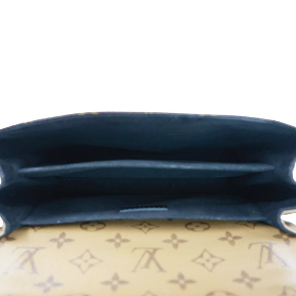 LOUIS VUITTON Metis Pochette Reverse Monogram Canvas Crossbody Bag Brown