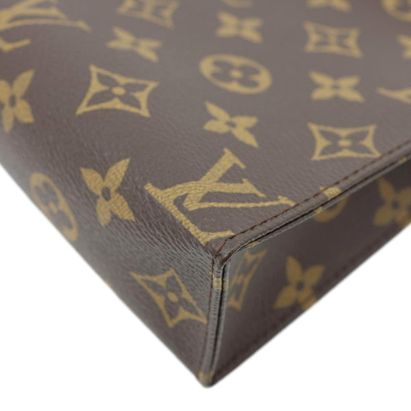 LOUIS VUITTON Toiletry 19 Monogram Canvas Pouch Brown