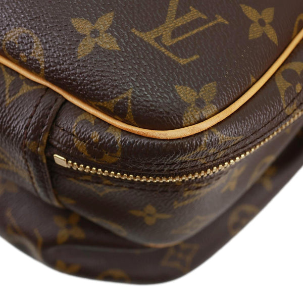 LOUIS VUITTON Alize 24 Heures Soft Monogram Canvas Travel Bag Brown