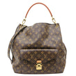 LOUIS VUITTON Metis Hobo Monogram Canvas Shoulder Bag Brown
