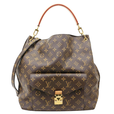 LOUIS VUITTON Metis Hobo Monogram Canvas Shoulder Bag Brown