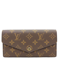 LOUIS VUITTON Sarah Monogram Canvas Wallet Rose Ballerine