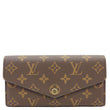 LOUIS VUITTON Sarah Monogram Canvas Wallet Rose Ballerine