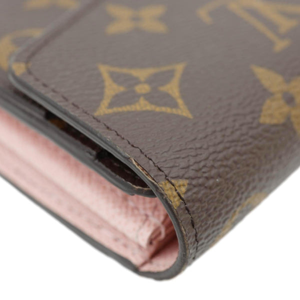LOUIS VUITTON Sarah Monogram Canvas Wallet Rose Ballerine