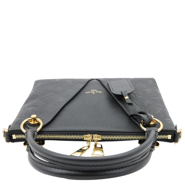 LOUIS VUITTON V BB Monogram Empreinte Tote Shoulder Bag Black