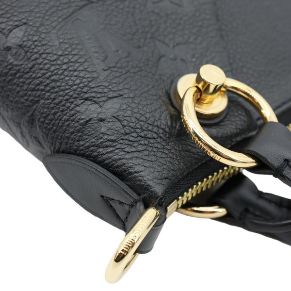 LOUIS VUITTON V BB Monogram Empreinte Tote Shoulder Bag Black