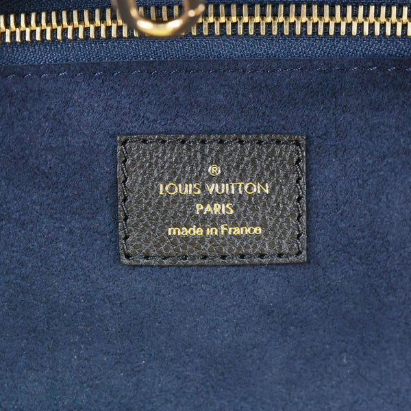 LOUIS VUITTON Neverfull MM Monogram Empreinte Tote Bag Black