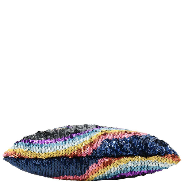 CHANEL 2021 Sequin Drawstring Tote Bag Multicolor