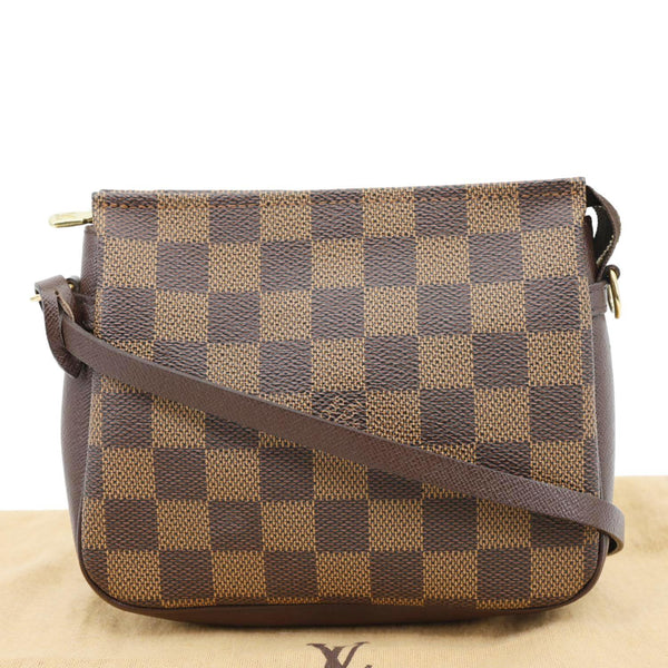 LOUIS VUITTON Trousse Makeup Damier Ebene Pochette Clutch Brown