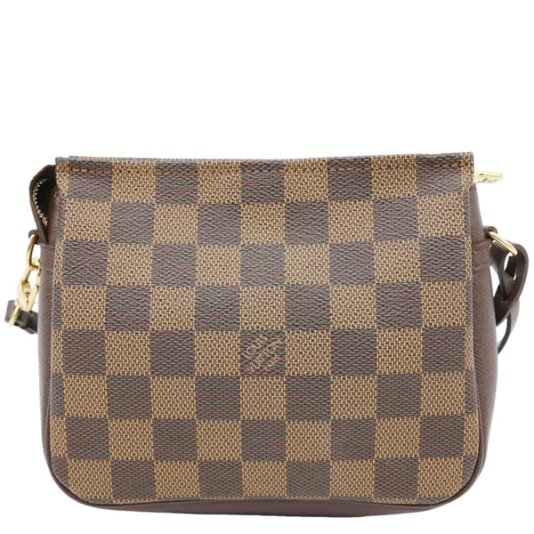 LOUIS VUITTON Trousse Makeup Damier Ebene Pochette Clutch Brown
