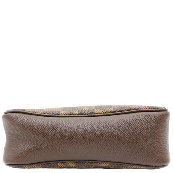 LOUIS VUITTON Trousse Makeup Damier Ebene Pochette Clutch Brown