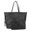 LOUIS VUITTON Neverfull MM Monogram Empreinte Tote Bag Black