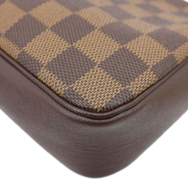 LOUIS VUITTON Trousse Makeup Damier Ebene Pochette Clutch Brown