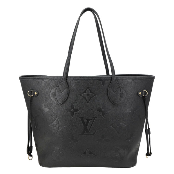 LOUIS VUITTON Neverfull MM Monogram Empreinte Tote Bag Black
