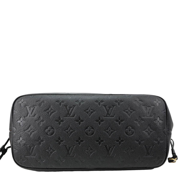 LOUIS VUITTON Neverfull MM Monogram Empreinte Tote Bag Black